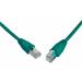 Patch kabel CAT6 SFTP PVC 0,5m zelený snag-proof C6-315GR-0,5MB