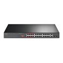 Switch TP-Link TL-SL1226P, 24x 10/100 port, 2x 1Gb port, 2x SFP port, 24x PoE+ out, 250W