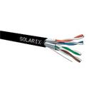Kabel Solarix STP CAT6A, PE, Fca 500m/cívka, venkovní 