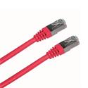 Patch cord Datacom FTP Cat 5e,  1m, červený, stíněný, 24AWG