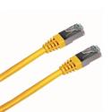 Patch cord Datacom FTP Cat 5e, 1m, žlutý, stíněný, 24AWG