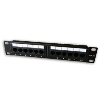 10" Patch panel 12-portový RJ45 nestíněn