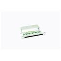 10" Patch panel, 1U, Cat 5e, 12 konektorů RJ45 nestíněný