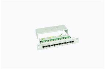 10" Patch panel 12-portový RJ45 stíněný