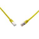 10G patch kabel CAT6A SFTP LSOH 0,5m žlutý non-snag-proof C6A-315YE-0,5MB