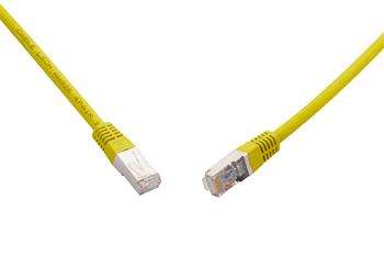 10G patch kabel CAT6A SFTP LSOH 5m žlutý non-snag-proof C6A-315YE-5MB