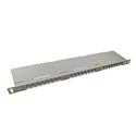 19" patch panel Solarix 24xRJ45 CAT6 STP s vyvazovací lištou 0,5U SX24HD-6-STP-SL