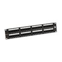 19" patch panel Solarix 48 x RJ45 CAT6 UTP 350 MHz černý 2U SX48-6-UTP-BK