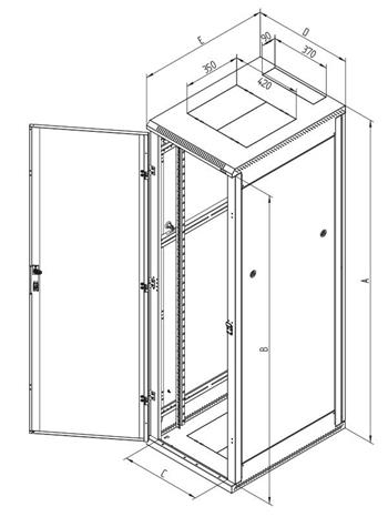 19" Rozvaděč stojanový 18U 600x600