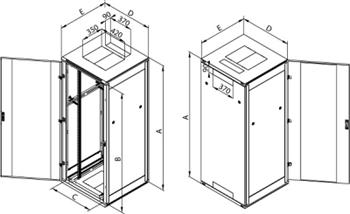 19" Rozvaděč stojanový 32U 600x800,šedý