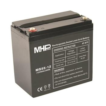Akumulátor Pb MHPower 12 V/ 55Ah