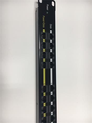 Patch panel PoE 12-portový