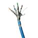 Kabel Datacom F/FTP drát CAT6A LSOH,Eca 500m cívka, plášť modrý