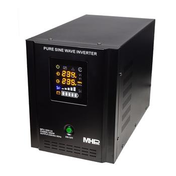 Záložní zdroj MHPower MPU-1800-24, 24V/230 V 1800W + Nabíječ + UPS, čistá sinusovka, zásuvka CZ