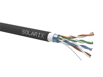 Instalační kabel Solarix CAT5E FTP PVC+PE F<sub>ca</sub> dvojitý plášť 305m/cívka SXKD-5E-FTP-PVC+P