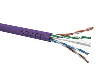 Instalační kabel Solarix CAT6 UTP LSOH D<sub>ca</sub>-s2,d2,a1 450 MHz 100m/box SXKD-6-UTP-LSOH