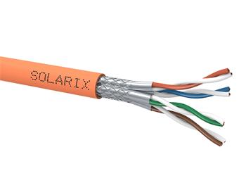 Instalační kabel Solarix CAT7A SSTP LSOHFR B2<sub>ca</sub>-s1,d1,a1 1200 MHz 500m/cívka SXKD-7A-120