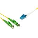 IPM Optický patchcord SM 9/125um, 1 m, duplex, E2000/APC-LC/UPC,G.652D