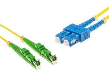 IPM Optický patchcord SM 9/125um, 1 m, duplex, E2000/APC-SC/UPC,G.652D