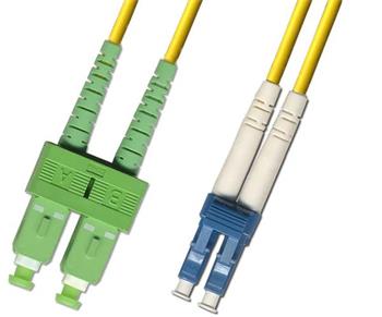 IPM Optický patchcord SM 9/125um, 1 m, duplex, SC/APC-LC/UPC,G.652D