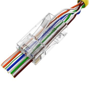 IPM průchozí konektor RJ45 UTP, CAT5E, nestíněný, Wire Cross