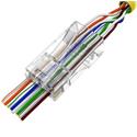 IPM průchozí konektor RJ45 UTP, CAT5E, nestíněný, Wire Cross