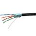 Kabel Datacom FTP CAT6, drát, stíněný, box 305m, PE, černý, venkovní
