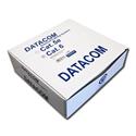 Kabel Datacom UTP CAT6 , drát, nestíněný, Cu, box 100m, PVC, šedý