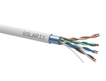 Kabel licna Solarix CAT5E FTP PVC šedý 305m/box SXKL-5E-FTP-PVC-GY