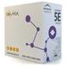 Kabel Solarix UTP CAT5e, drát, nestíněný, box 305m, fialový, LSOH