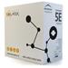 Kabel Solarix UTP CAT5e, drát, nestíněný, box 305m, venkovní, černý