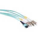 Masterlan optický MPO patch cord, MPOupc female/4xLCupc duplex, MM, OM3, 8, Typ B, 2m