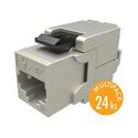 MULTIPACK 24 ks - samořezný keystone Solarix CAT6 STP SXKJ-6-STP-BK-SA