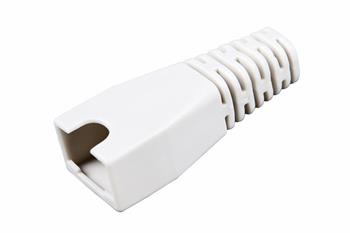 Ochrana RJ45 non-snag proof bílá S45NSP-WH pro kabely s celkovým průměrem do 5,5 mm