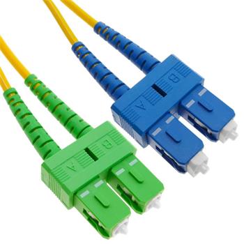 OPC SM 9/125um, 0,5m, duplex SC/APC-SC/PC