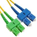 Optický patchcord SM 9/125um, 0,5m, duplex, SC/APC-SC/PC