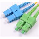 Optický patchcord SM 9/125um, 10m, duplex, konektory SC/APC-SC/PC