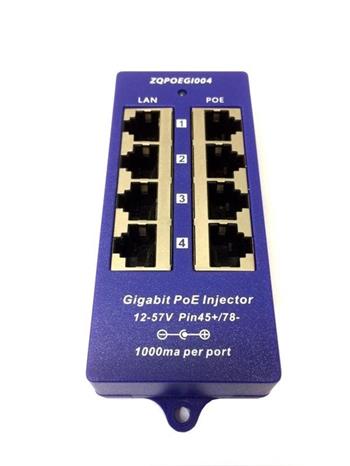 Gigabitový Pasivní PoE adapter/slučovač 4-portový