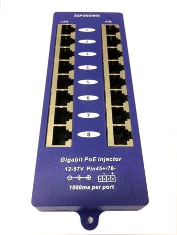 Gigabitový Pasivní PoE adapter/slučovač 4-portový
