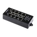 Pasivní PoE adapter/slučovač 4 porty LAN s napájením/4 porty LAN, BOX