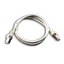 Patch cord Cat6A S/FTP 1 m, šedý, šedé krytky, konektory  RJ-45