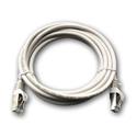 Patch cord Cat6A S/FTP 3m, šedý, šedé krytky, konektory  RJ-45