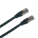 Patch cord Datacom FTP Cat 5e, 1m, černý, stíněný, 24AWG