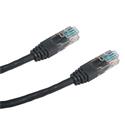 Patch cord Datacom UTP Cat 5e, 0,25 m, černý, nestíněný