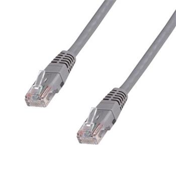 Patch cord Datacom UTP Cat 5e, 15 m, šedý, nestíněný