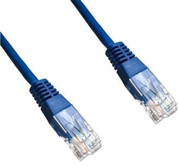 Patch cord Datacom UTP Cat 5e, 5 m, modrý, nestíněný