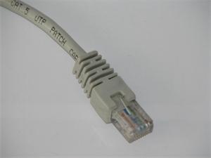 Patch cord Data UTP Cat 5e kříž. 1 m šed