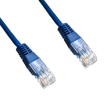 Patch cord Datacom UTP Cat 6, 0,5 m, modrý, nestín