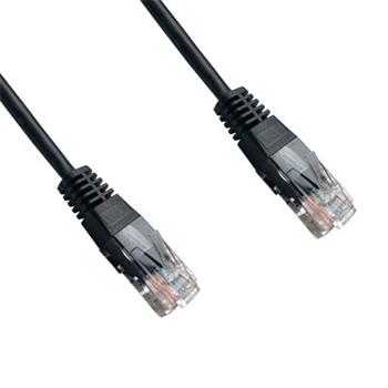 Patch cord Datacom UTP Cat 6, 1m, černý, nestíněný