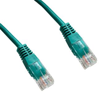 Patch cord Datacom UTP Cat 6, 2 m, zelený, nestíněný